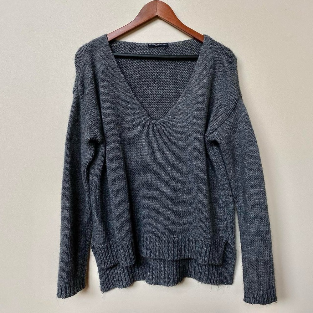 Brandy Melville Dark Grey Wool Sweater